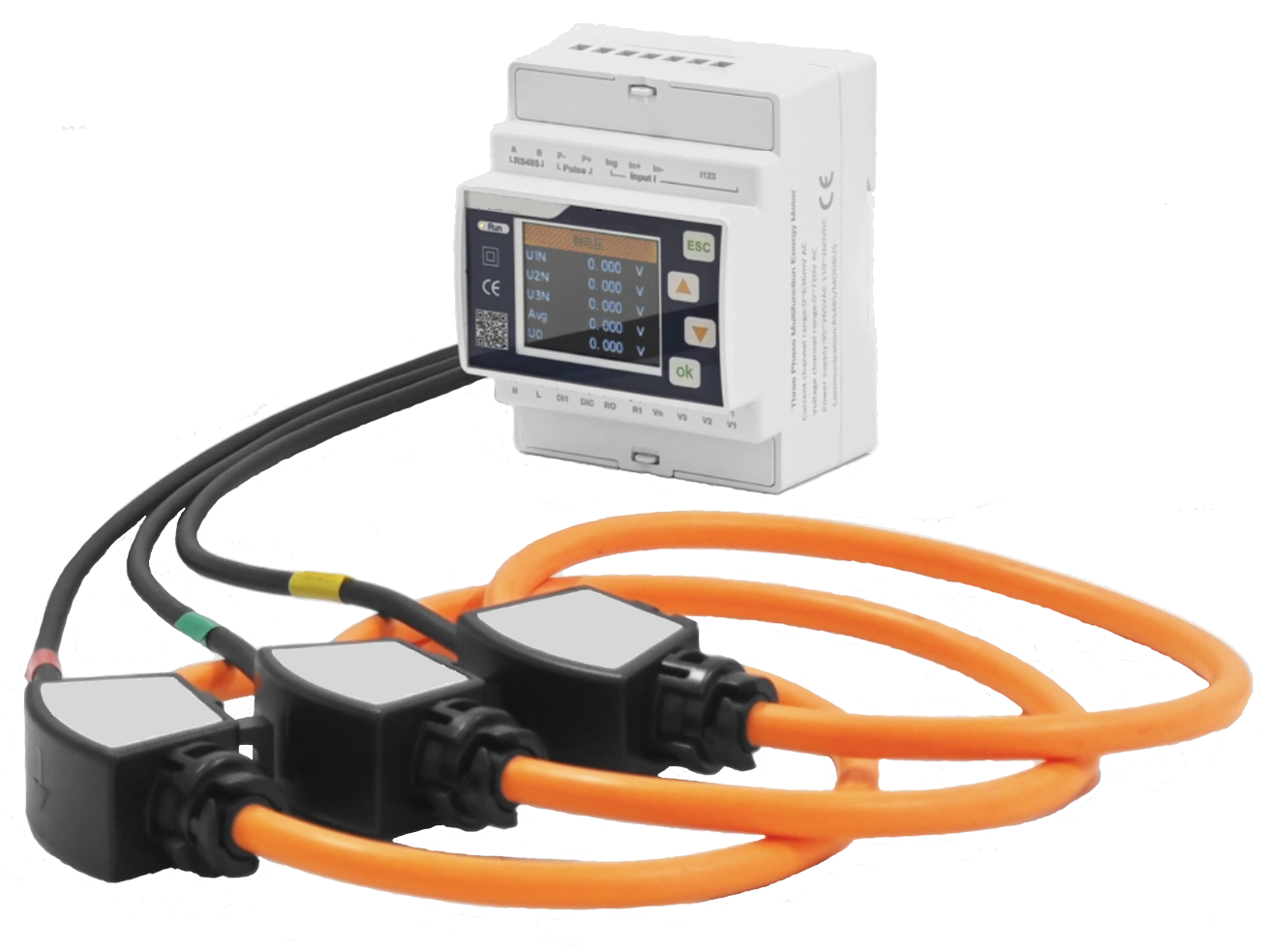 Power logger with Rogowski current coils